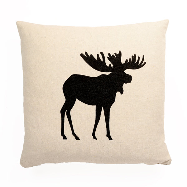 Union Rustic Abordale Moose Throw Pillow & Reviews Wayfair Canada